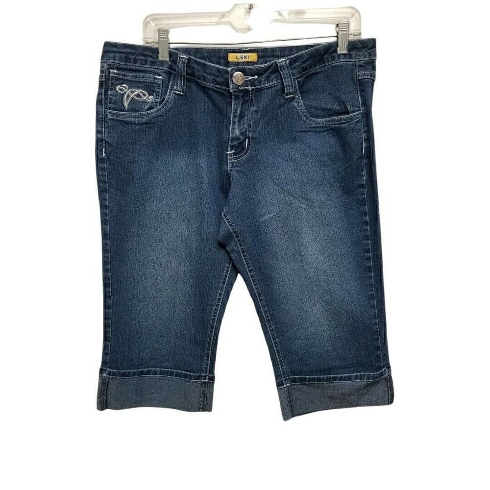 Lexi Knee-High Blue Jeans Shorts Size 15/16